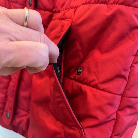 Eddie Bauer Buffalo Plaid Check Puffer Vest Women's Tall Large Outdoors Hiking - Picture 5 of 15